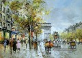 yxj053fD impressionnisme scène de rue Paris